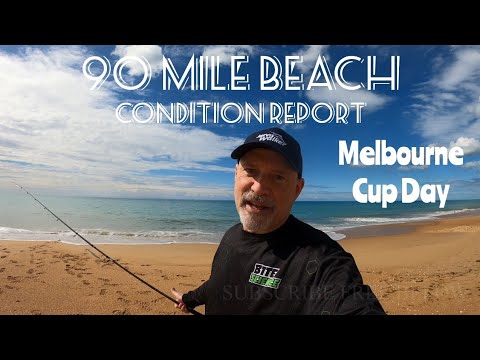 Видео: 90 Mile Beach. День Кубка Мельбурна. Отчёт о состоянии.