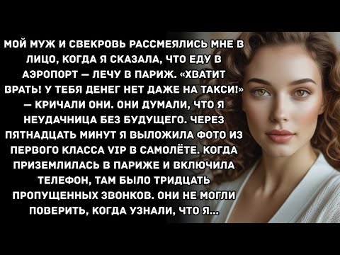 Видео: Мой муж и свекровь рассмеялись мне в лицо, когда я сказала, что еду в аэропорт — лечу в Париж...