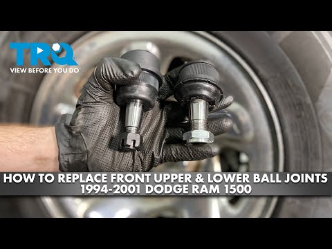 Видео: Как заменить передние верхние и нижние шаровые опоры Dodge Ram 1500 1994-2001 гг.