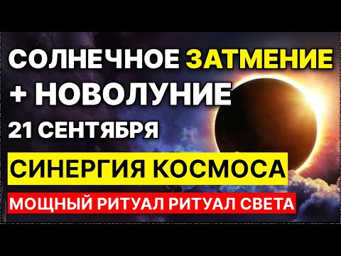 Видео: Солнечное затмение и новолуние в одном дне! 21 сентября