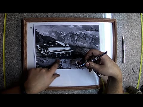 Видео: Создание трафарета для аэрографии