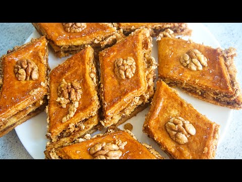 Видео: ჩეხური ფახლავა | How to Make Baklava | Czech Baklava | Готовим Чешская Пахлава |  česká pakhlava