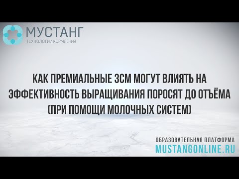 Видео: Как премиальные ЗСМ могут влиять на эффективность выращивания поросят до отъема