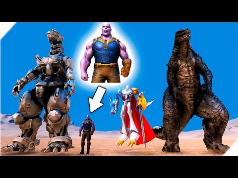 Видео: ТАНОС против ГОДЗИЛЛЫ - Игра Ultimate Epic Battle Simulator