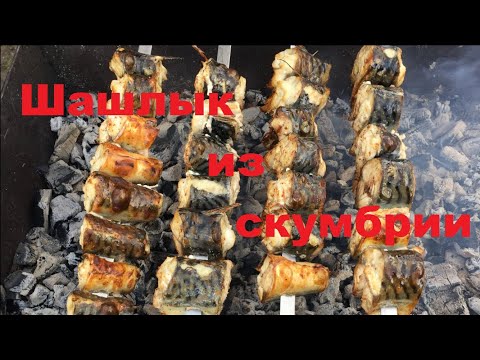 Видео: Шашлык из скумбрии