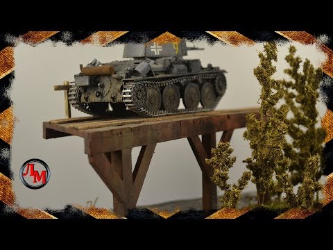 Видео: Деревянный мост в масштабе 1:35