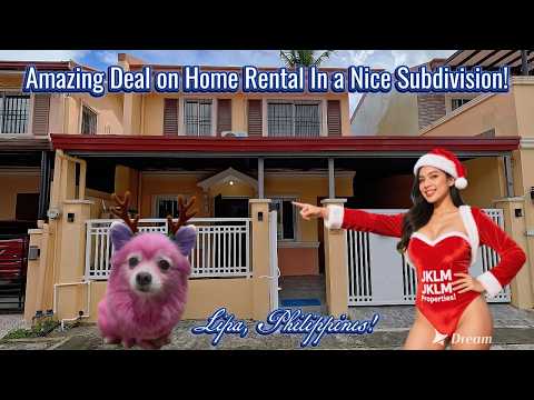 Видео: Потрясающая сделка по аренде дома в уютном жилом комплексе! Липа, Филиппины!