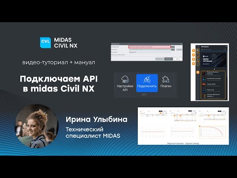 Видео: Как в midas Civil NX подключить API?