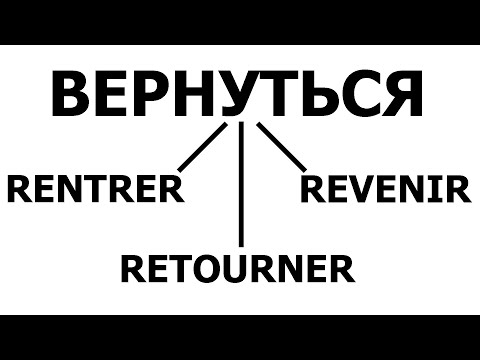 Видео: Rentrer, revenir, retourner - В чём разница?