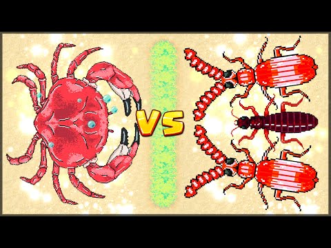 Видео: КРАБ 4 УРОВНЯ! ТЕСТ ЛЕГЕНДАРНОГО КРАБА ПРОТИВ ДРУГИХ СУЩЕСТВ - Pocket Ants: Симулятор Колонии