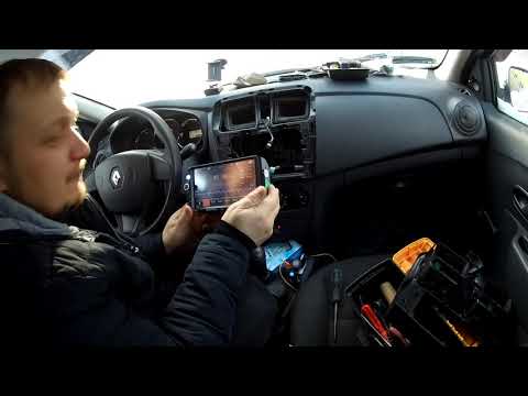 Видео: Дешёвая китайская магнитола 2din в Рено логан 2. Cheap Chinese radio 2DIN in Renault Logan 2