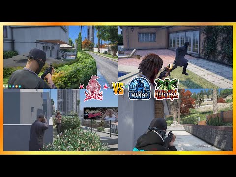 Видео: Лучшие друзья подъезжают к грузовику Manor & Hydra Bank в Вайнвуде (вид от нескольких точек зрени...