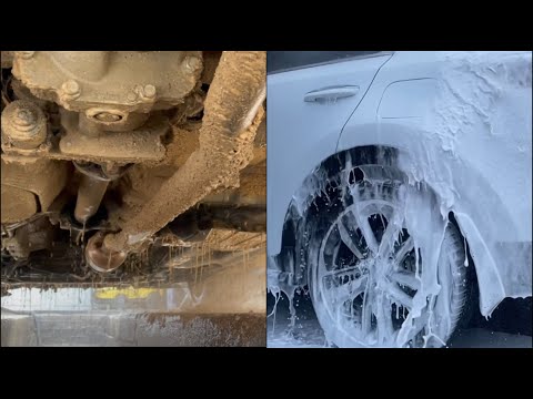 Видео: Чистка грязной KIA! Как помыть Dirty Car под высоким давлением? Глубокая очистка #asmr
