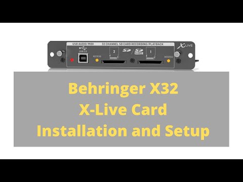Видео: Установка и настройка карты Behringer X32 X-Live