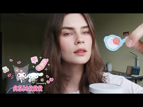 Видео: LUNA asmr | Клею на тебя наклейки, неразборчивый шёпот 🐰🍥