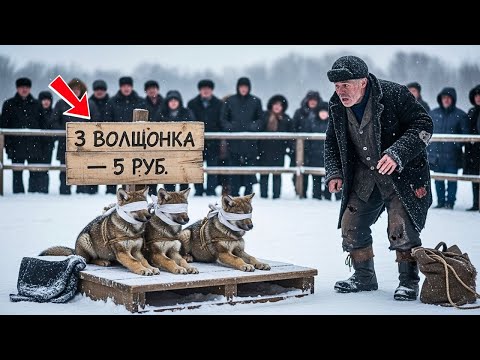 Видео: Нищий из Архангельска купил трёх волчат — когда один дрожащей лапой коснулся его руки