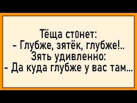 Видео: Как зять у тёщи остался! Сборник свежих анекдотов! Юмор!