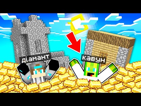 Видео: НАШЕ СЕЛО ЗАСИПАЛО ЗОЛОТОМ У МАЙНКРАФТІ