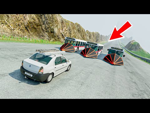 Видео: СПУСК С ГОРЫ БЕЗ ТОРМОЗОВ НА САМЫХ БЫСТРЫХ ТАЧКА В BEAM NG DRIVE