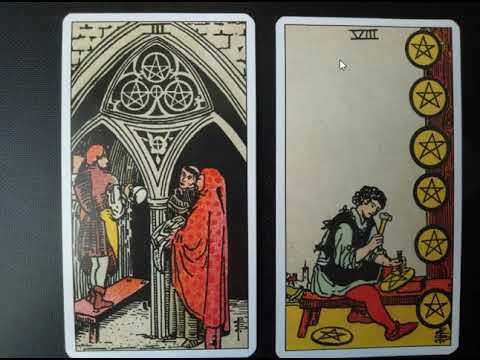 Видео: Беседуем о 8 пентаклей. Карты таро.
