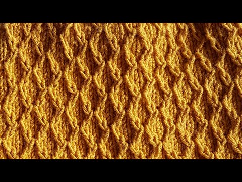 Видео: Узор "Ромбики"спицами
