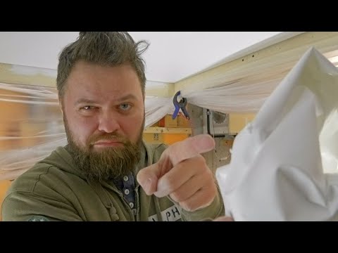 Видео: Крашенный натяжной потолок спустя 3 месяца, что стало с краской?!