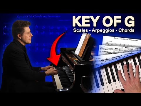 Видео: Тональность G — гаммы, арпеджио, трезвучия и септаккорды