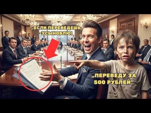 Видео: «Если переведёшь — я тебя усыновлю», — рассмеялся миллионер… Но то, что он сделал потом, повергло 