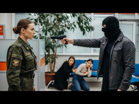 Видео: "ДЕНЬГИ НА СТОЛ!"- кричал грабитель, пока не встретил её.. Он и не подозревал, что перед ним ГЕНЕРАЛ