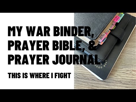 Видео: Мой боевой блокнот, молитвенная Библия и молитвенный журнал готовы | Здесь я сражаюсь