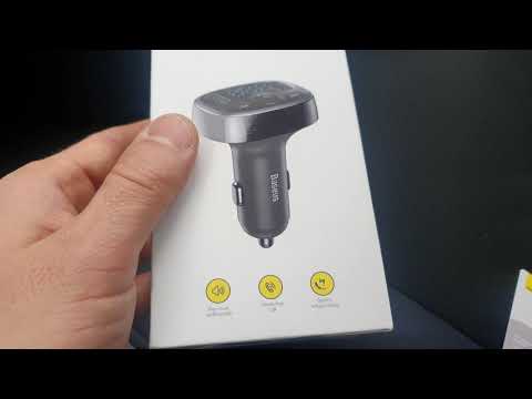 Видео: Baseus Bluetooth MP3 Charger авто FM трансмиттер-зарядка