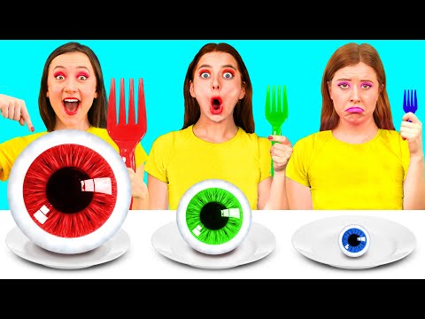 Видео: Большая, Средняя или Маленькая Тарелка Челлендж | Вкусные Кухонные Рецепты от Funny Funny
