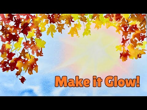 Видео: АКВАРЕЛЬ Как профессионал Пошаговая осенняя живопись