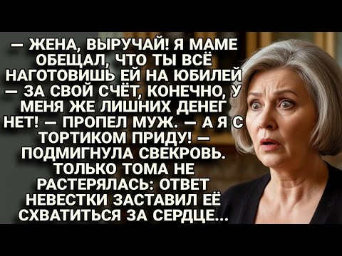 Видео: ТОМА НЕ РАСТЕРЯЛАСЬ: ОТВЕТ НЕВЕСТКИ ЗАСТАВИЛ СВЕКРОВЬ СХВАТИТЬСЯ ЗА СЕРДЦЕ...