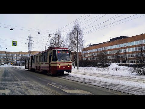 Видео: Трамвай, маршрут №36 ЛВС-97К б.8102 (12.03.2023) Санкт-Петербург
