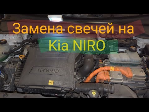Видео: Замена свечей зажигания на Kia Niro 1.6 гибрид 2019 г.