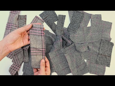 Видео: Сшила из швейных отходов полезную вещь для путешествий. Лоскутная техника