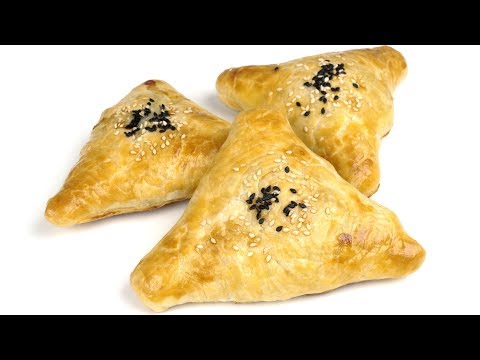 Видео: Самса - слоеные пирожки с мясом. Подробный видео рецепт. 4к видео