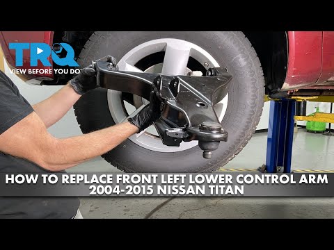 Видео: Как заменить передний левый нижний рычаг подвески Nissan Titan 2004-2015