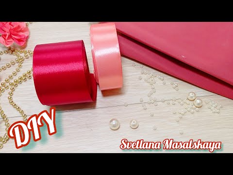 Видео: Милые бантики 💞💕💕просто повторить. Бантики из атласной ленты и фоамирана