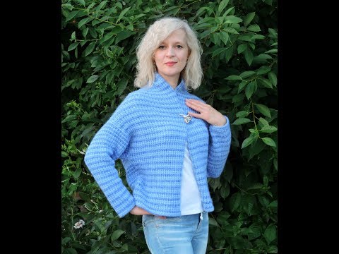 Видео: Кардиган спицами на раз, два, три. Трансформер. ЧАСТЬ 1 - Проще простого