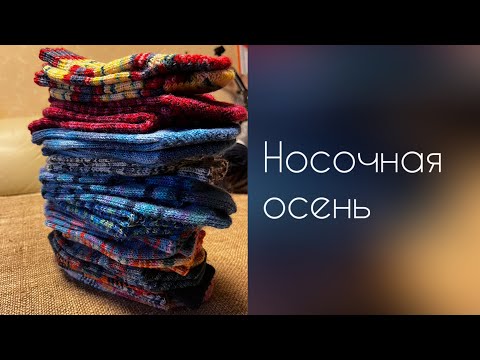 Видео: Осенние носочки/комбинирование остатков/носочный сток/вязание