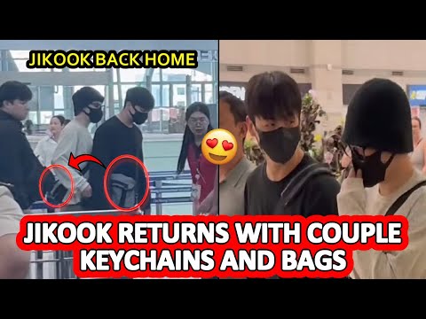 Видео: ✈️ Jikook ВЕРНУЛСЯ в SEOUL 💖 Jikook прибывает в Корею с СООТВЕТСТВУЮЩИМИ СУМКАМИ и КЛЮЧНИКАМИ ПАРЫ