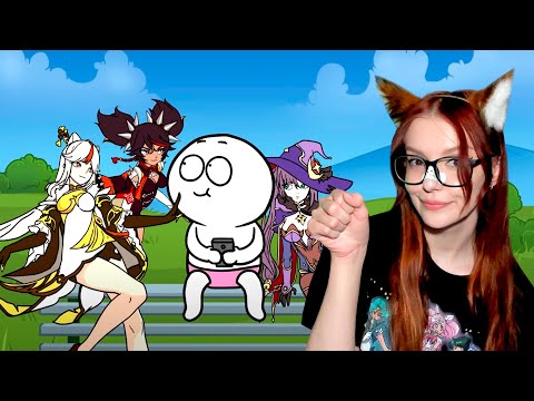 Видео: Как я попал в АНИМЕ \ Genshin Impact - МУЛЬТ ОБЗОР РЕАКЦИЯ ДОБРЯК