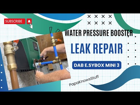 Видео: Устранение утечек DAB E.Sybox Mini 3 — простое решение для вашего усилителя давления воды