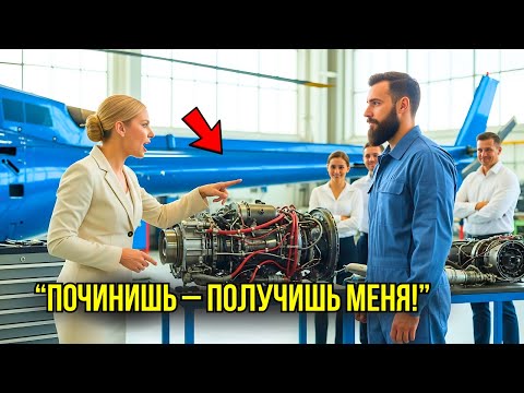 Видео: "Если Починишь Вертолёт – Я ПОЦЕЛУЮ Тебя!" – Рассмеялась Миллионерша, Но Ответ Простого Уборщика...