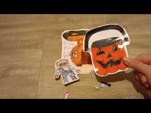 Видео: Распаковка 🎃 Хэллоуин 🎃 собираем конфеты 🍬 💐 Бумажные сквиши 💐