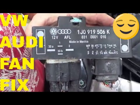 Видео: Реле вентилятора VW/Audi Реле модуля блока управления вентилятором охлаждения