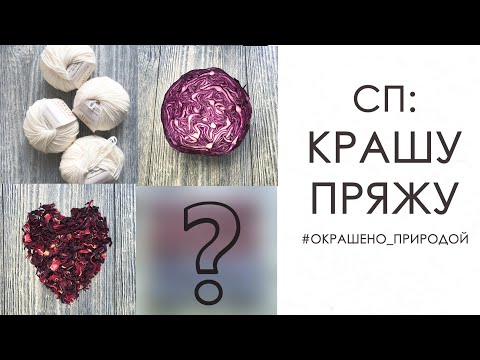 Видео: СП "Крашу Пряжу".  Окрашивание Пряжи Натуральными Красителями. #Окрашено_Природой Вязание спицами.