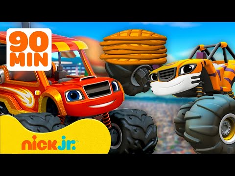 Видео: Вспыш и чудо-машинки | 90 минут СЪЕДОБНЫХ миссий, спасений и трансформаций Вспыша! 🍕  | Nick Jr.